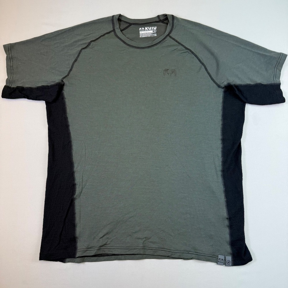 KUIU ULTRA Merino 125 Shirt Mens XL Grey Black Nuyarn Base Layer Hunting Top
